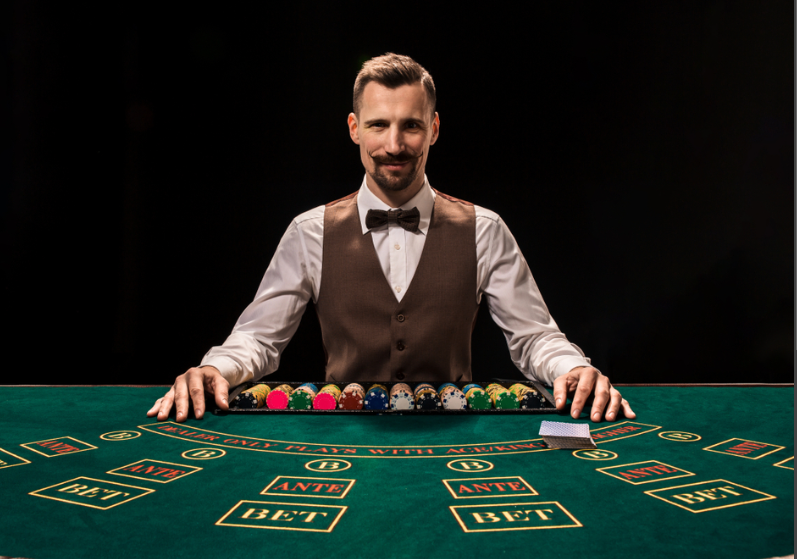 What is the role of a professional gambler?
