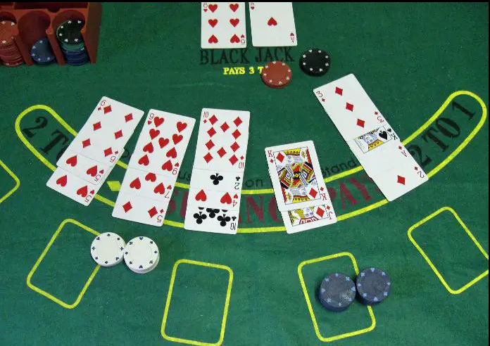 What does a 2:1 payout signify in the game of Blackjack?
