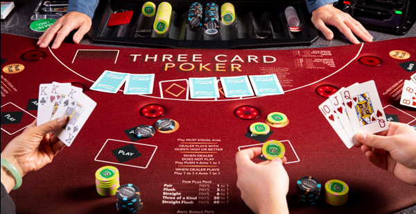 What are the steps to playing poker in a casino?